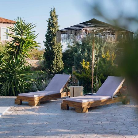 Seaside "Stone & Light Villa Ii" Close To Aegina City Khloi Exterior foto